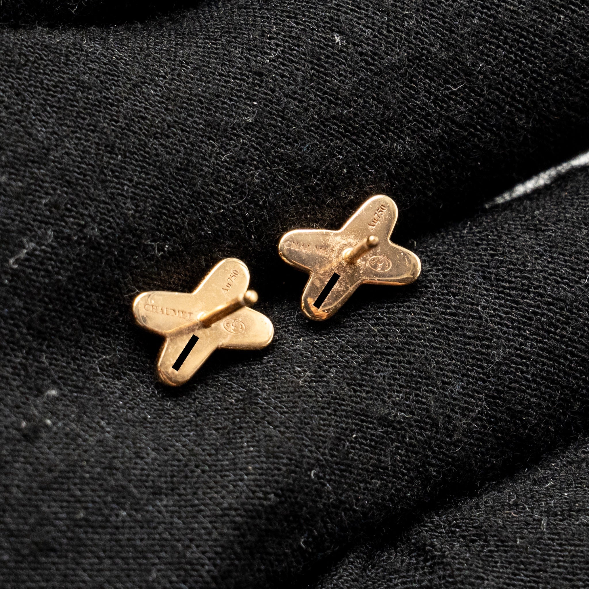 CHAUMET JEUX DE LIENS EARRINGS ROSE GOLD MOTHER OF PEARL WITH DIAMOND
