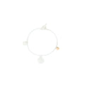 HERMES EX-LIBRIS BRACELET STERLING SILVER/ROSE GOLD WITH TOGGLE CLOSURE