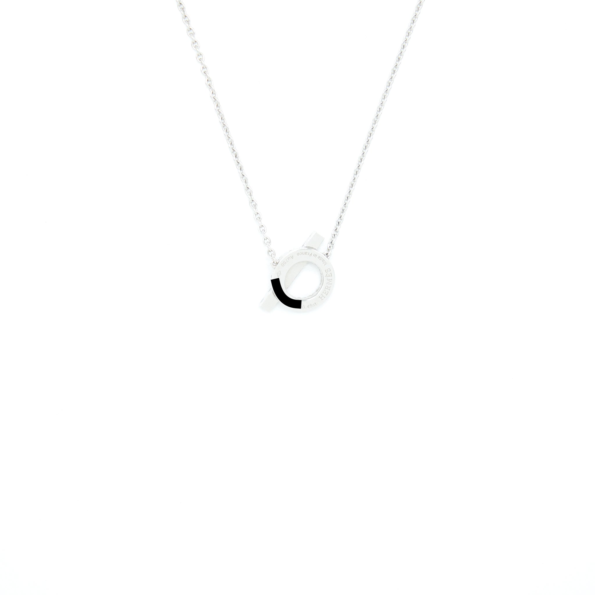 HERMES FINESSE NECKLACE WHITE GOLD WITH DIAMONDS