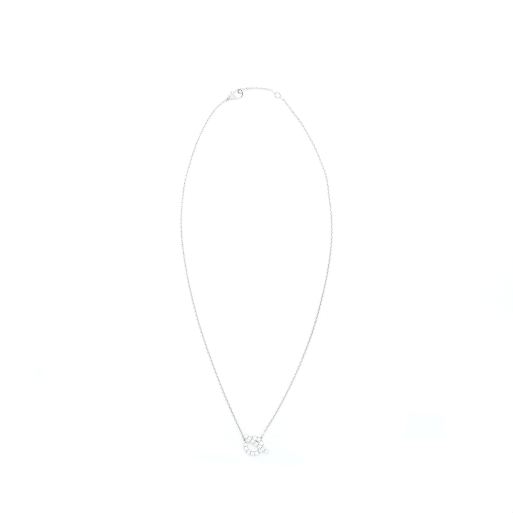 HERMES FINESSE NECKLACE WHITE GOLD WITH DIAMONDS