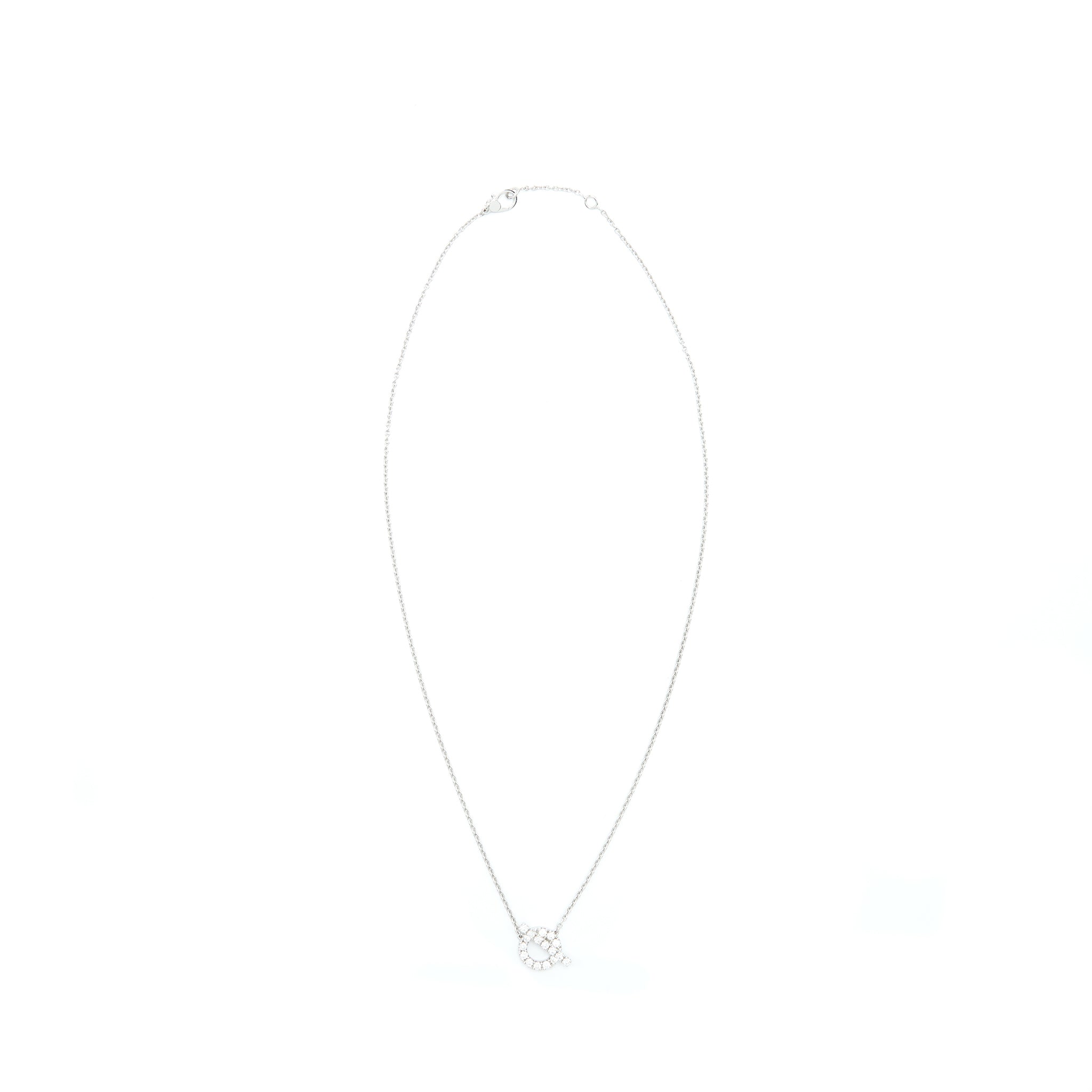 HERMES FINESSE NECKLACE WHITE GOLD WITH DIAMONDS