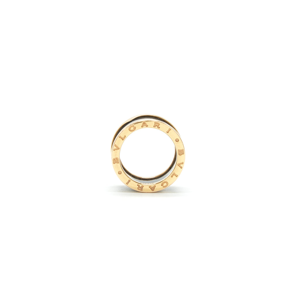 BVLGARI B.ZERO RING CERAMIC WITH ROSE GOLD