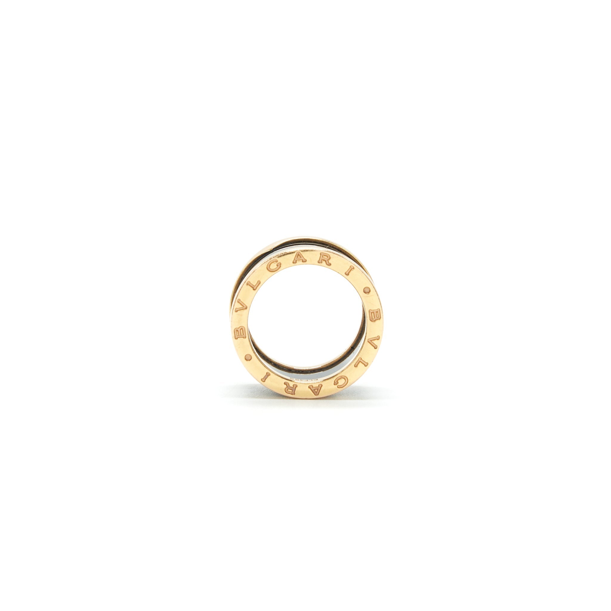 BVLGARI B.ZERO RING CERAMIC WITH ROSE GOLD