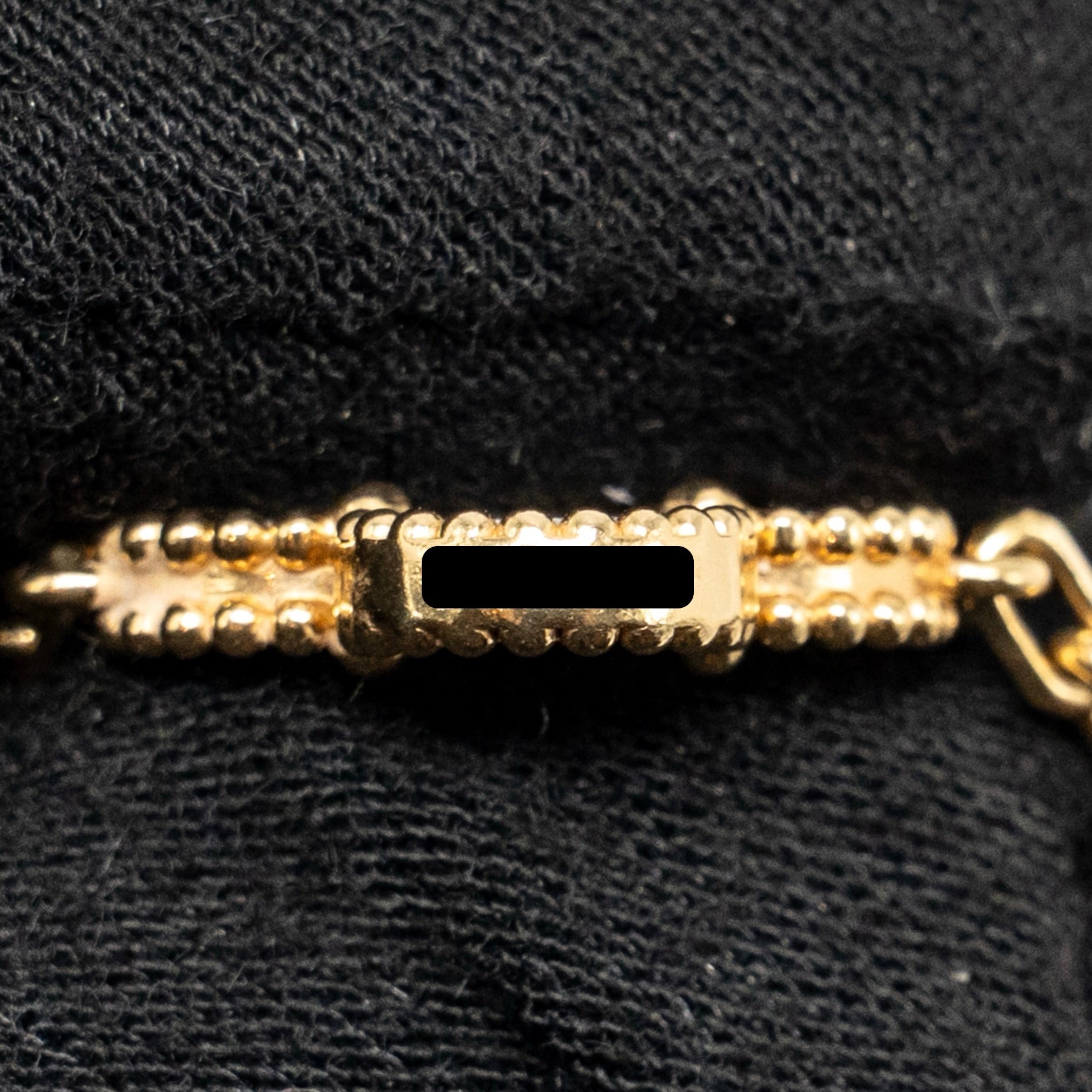 VAN CLEEF & ARPELS VINTAGE ALHAMBRA BRACELET 5 MOTIFS MOTHER OF PEARL YELLOW GOLD