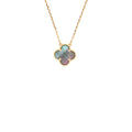 VAN CLEEF & ARPELS VINTAGE ALHAMBRA PENDANT GREY-MOTHER-OF-PEARL ROSE GOLD