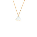 BVLGARI DIVA`S DREAM NECKLACE MOTHER OF PEARL WITH DIAMOND ROSE GOLD