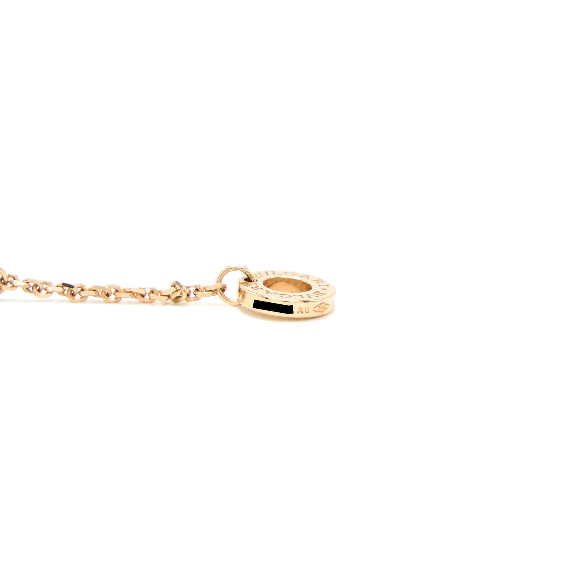 BVLGARI DIVA`S DREAM NECKLACE MOTHER OF PEARL WITH DIAMOND ROSE GOLD