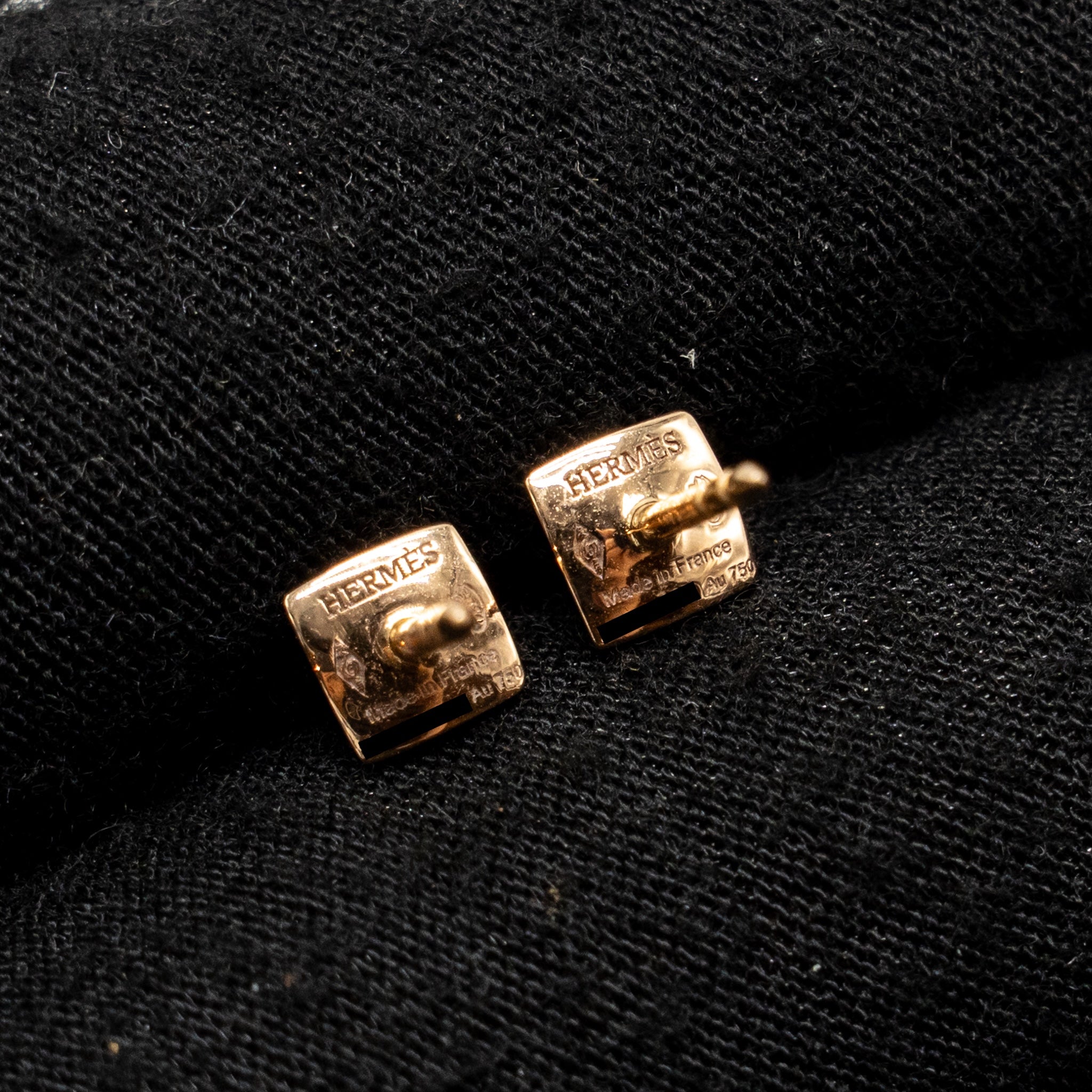 HERMES CLOU D’H EARRINGS ROSE GOLD