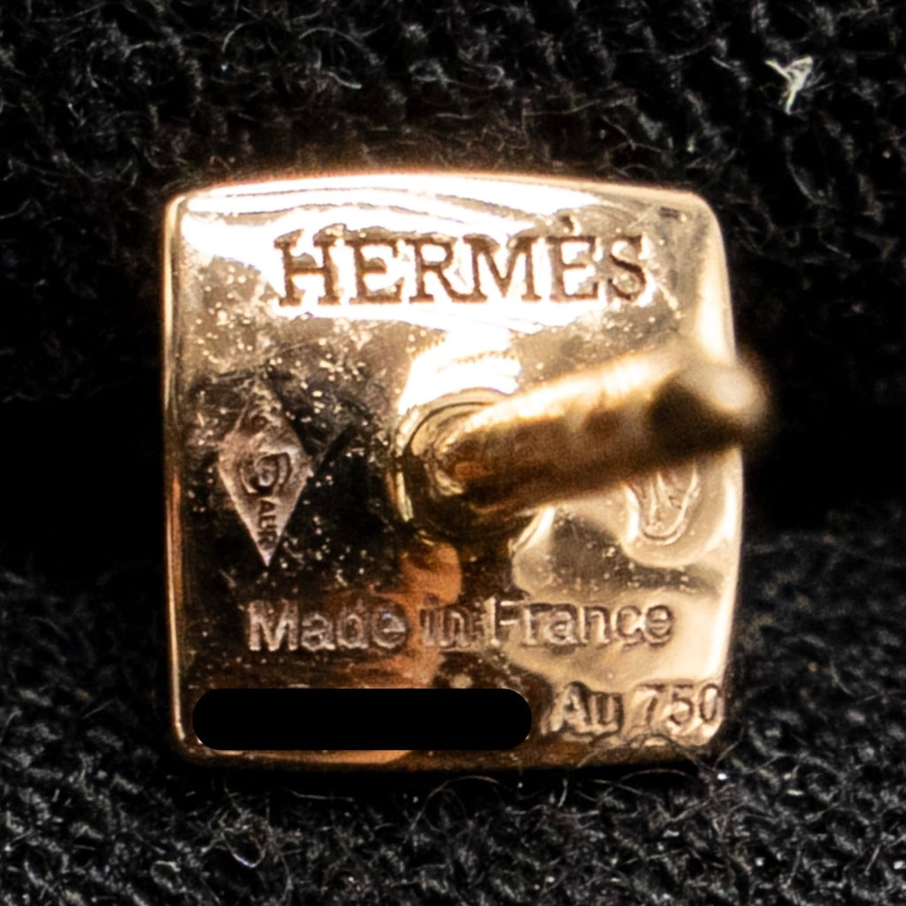 HERMES CLOU D’H EARRINGS ROSE GOLD