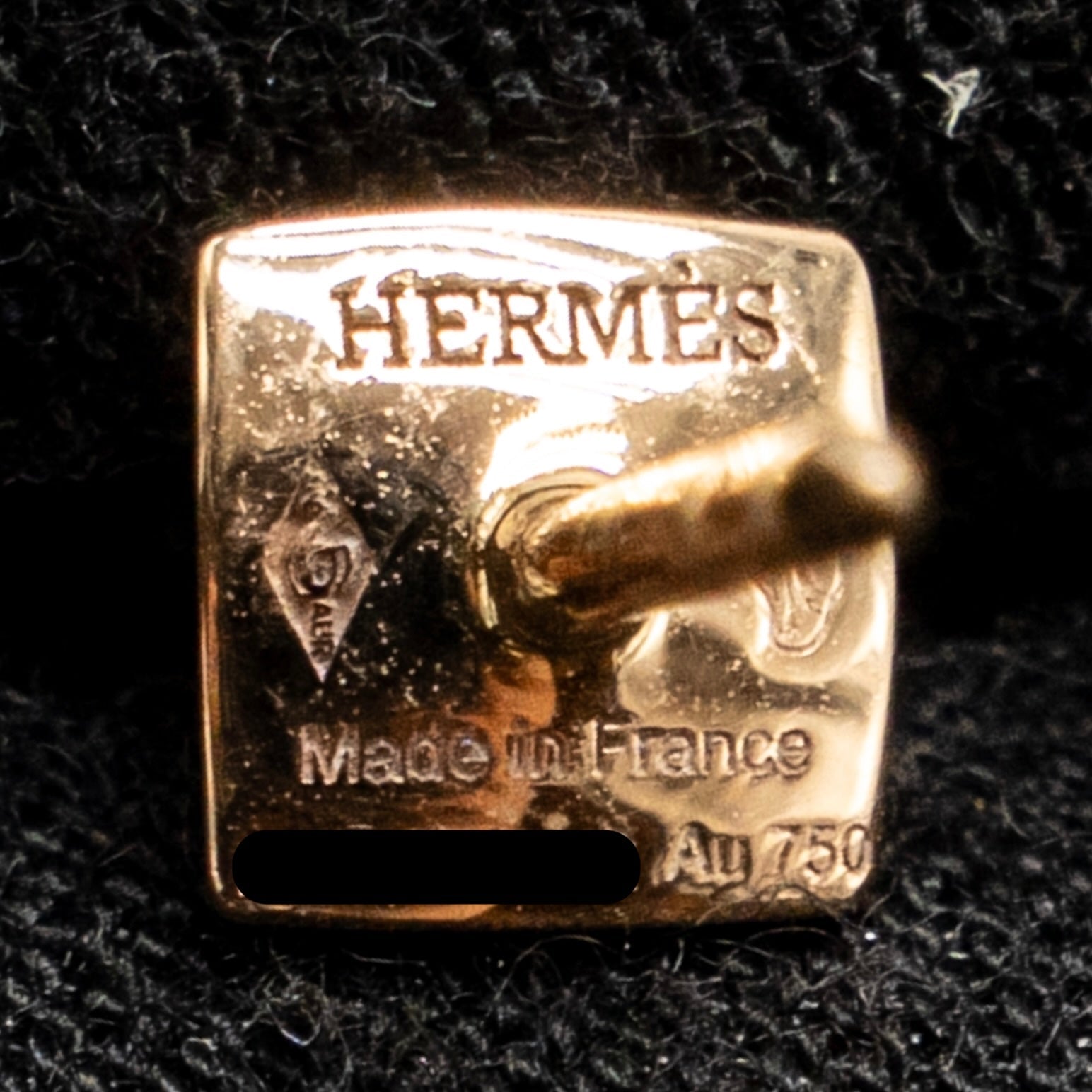 HERMES CLOU D’H EARRINGS ROSE GOLD