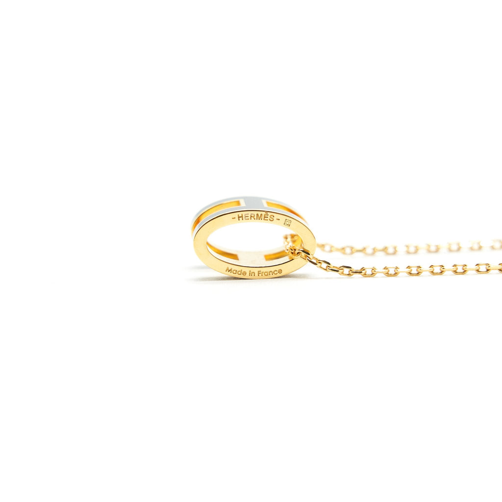 HERMES POP H PENDANT BLACK GHW
