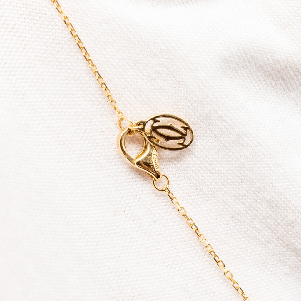 CARTIER 1895 NECKLACE YELLOW GOLD, DIAMOND