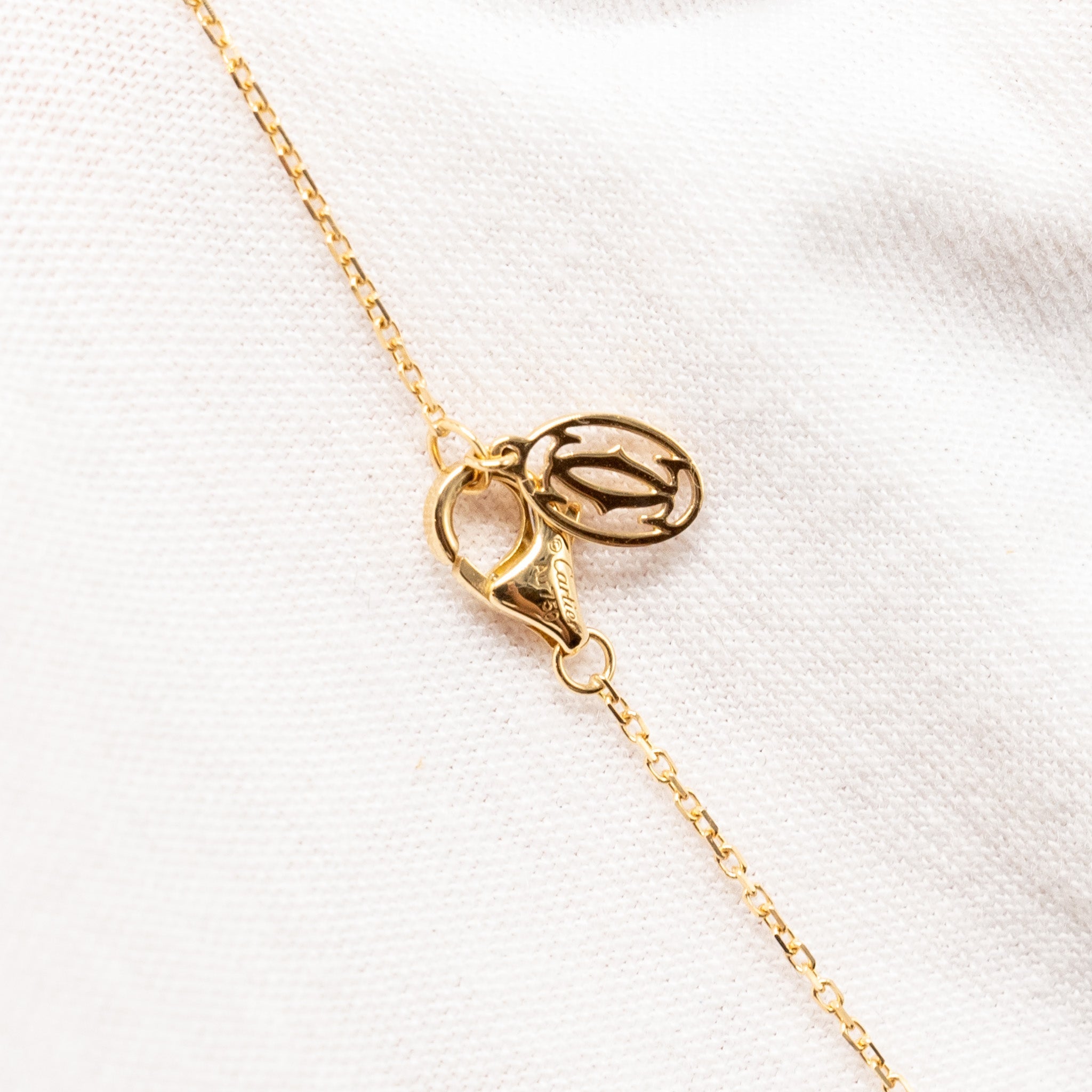 CARTIER 1895 NECKLACE YELLOW GOLD, DIAMOND