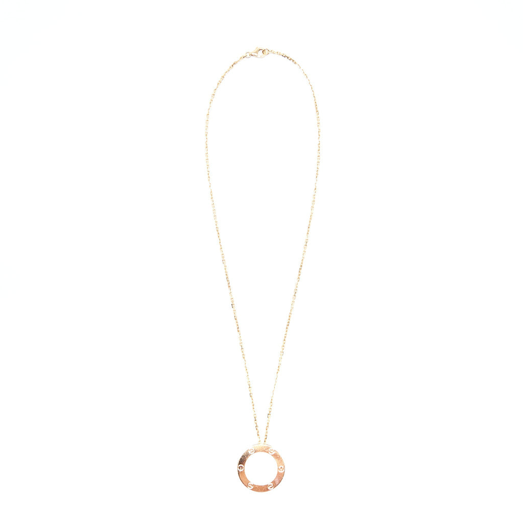 CARTIER LOVE NECKLACE ROSE GOLD