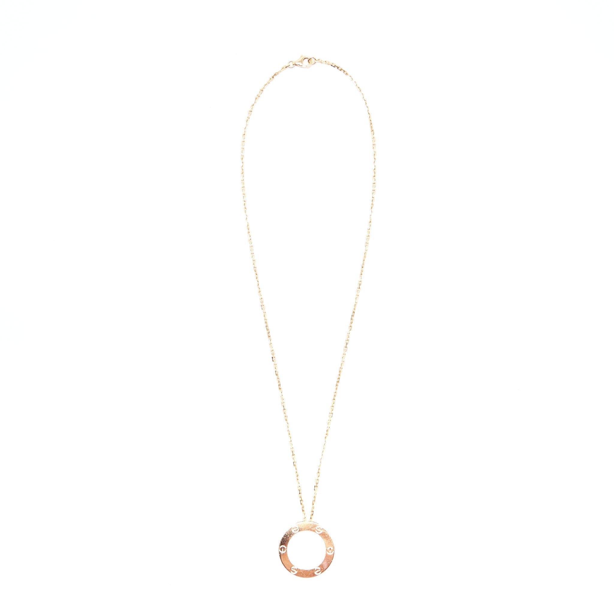CARTIER LOVE NECKLACE ROSE GOLD