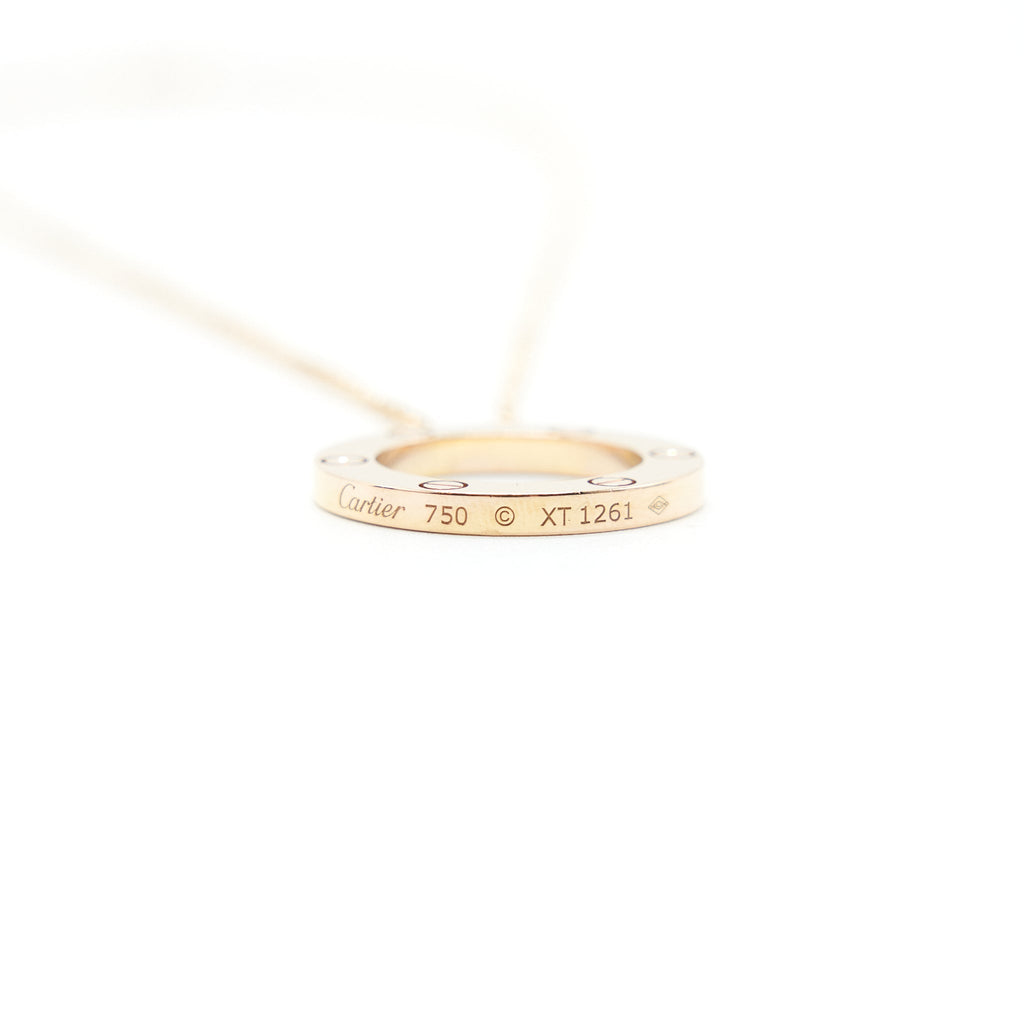 CARTIER LOVE NECKLACE ROSE GOLD