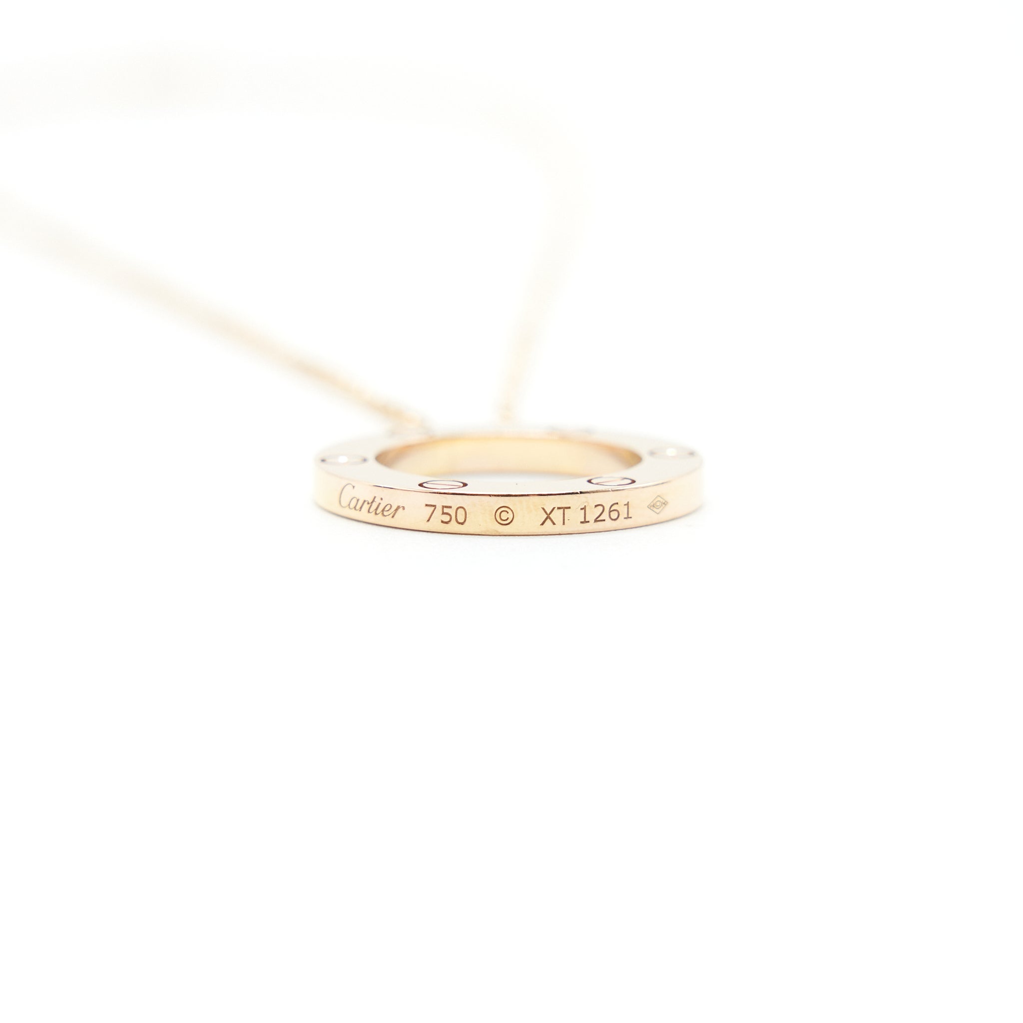CARTIER LOVE NECKLACE ROSE GOLD