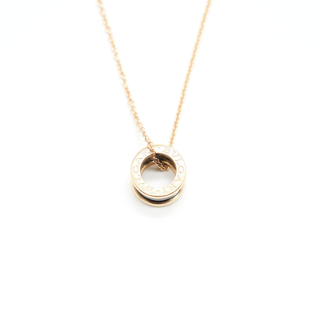 BVLGARI B ZERO NECKLACE ROSEGOLD CERAMIC