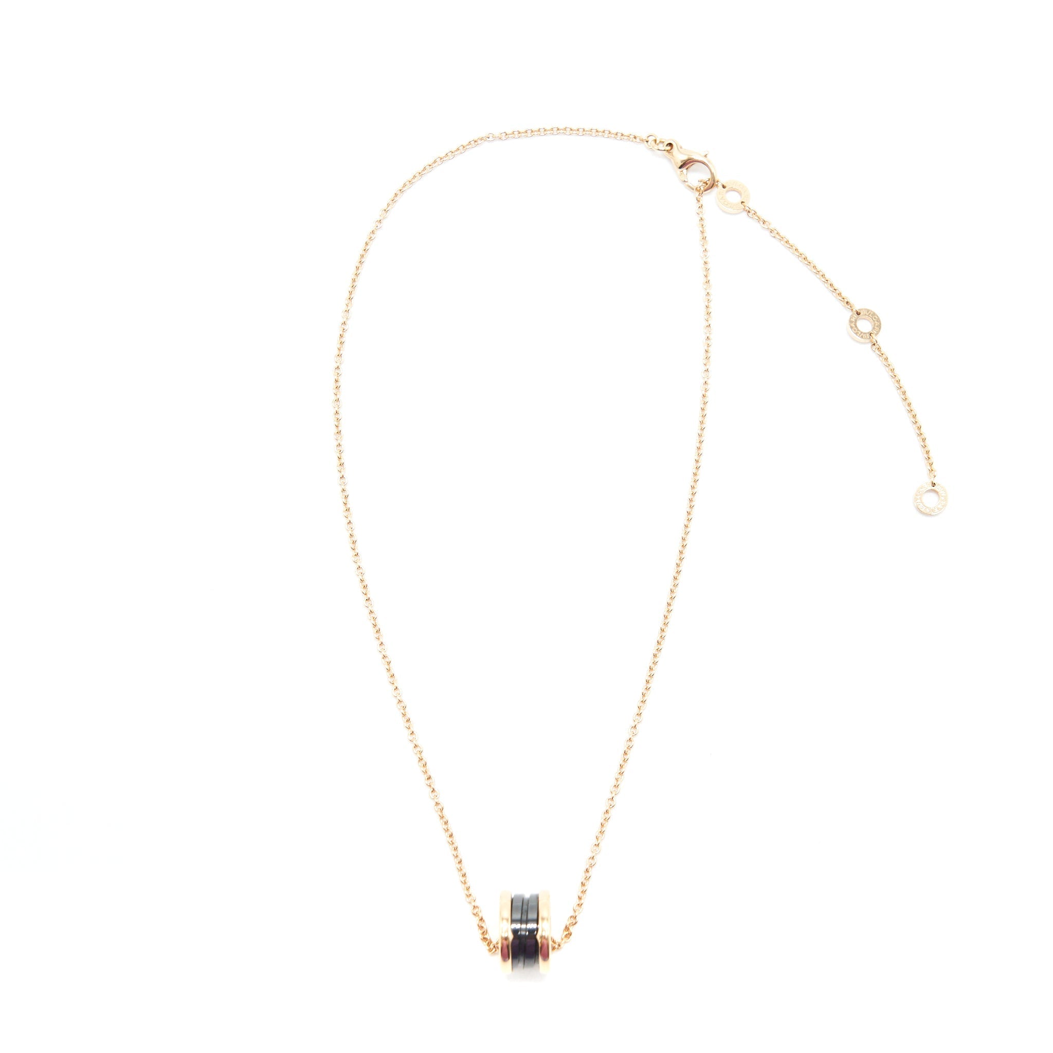BVLGARI B ZERO NECKLACE ROSEGOLD CERAMIC