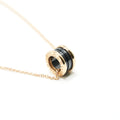 BVLGARI B ZERO NECKLACE ROSEGOLD CERAMIC
