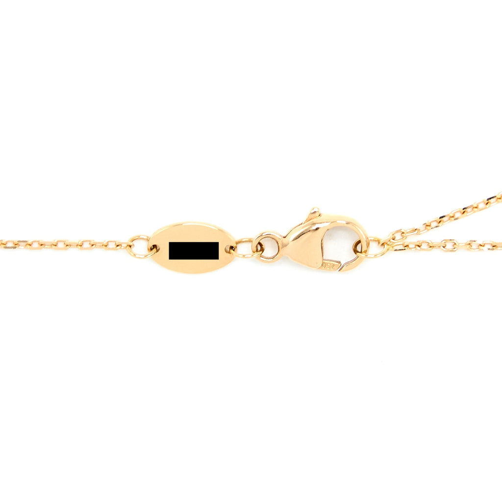 CHAUMET NECKLACE WITH MOTHER OF PEARL AND DIAMONDS LIENS ROSE GOLD