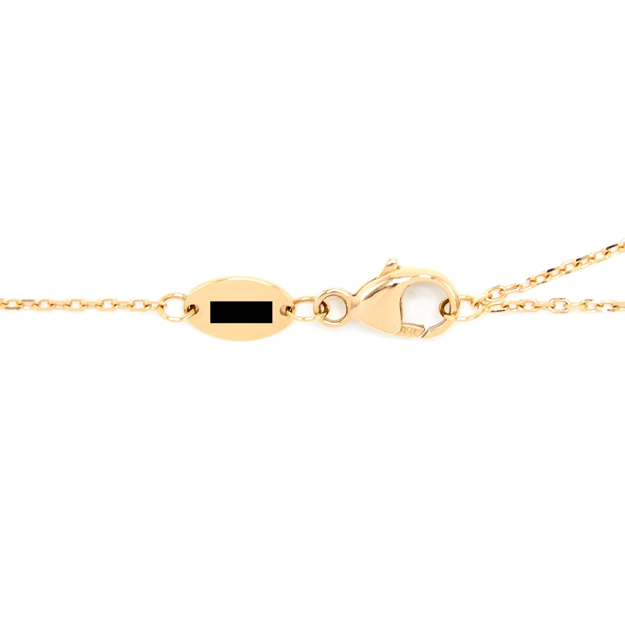 CHAUMET NECKLACE WITH MOTHER OF PEARL AND DIAMONDS LIENS ROSE GOLD