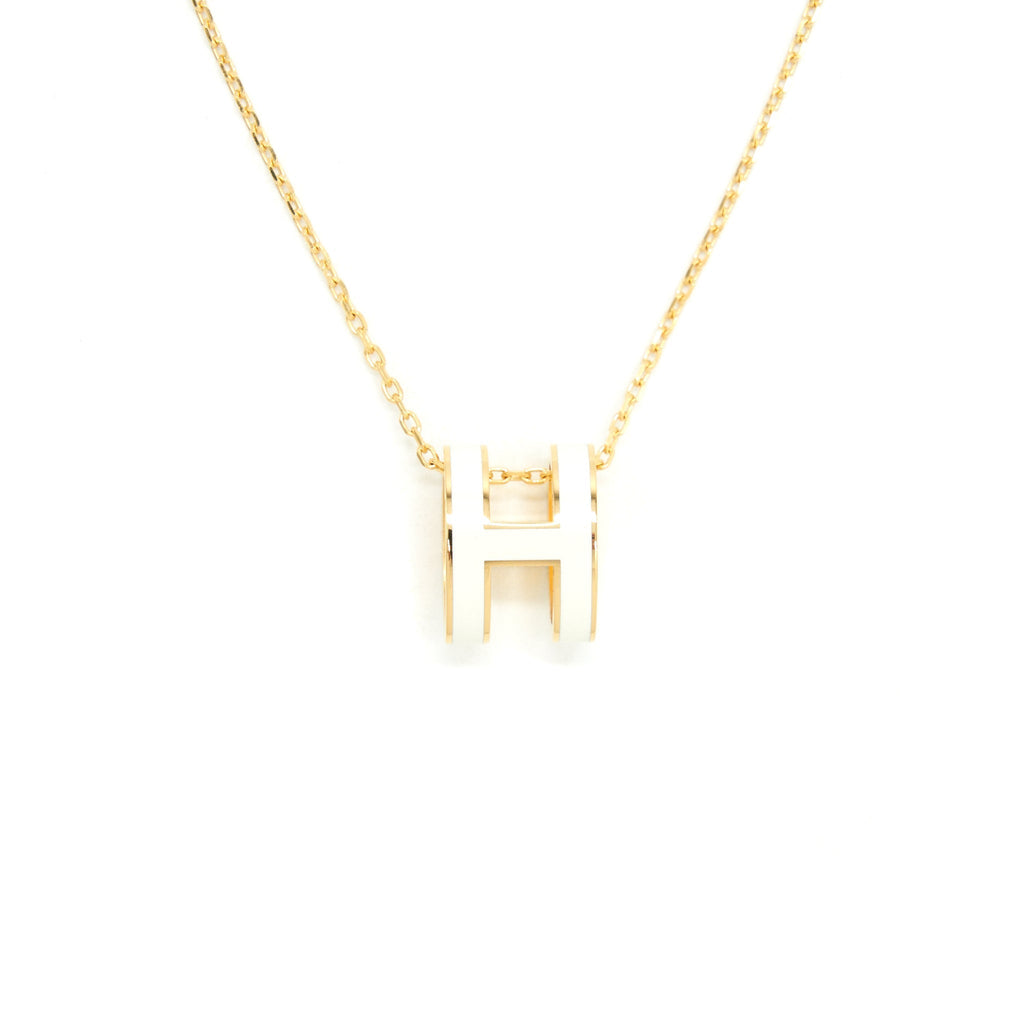 HERMES POP H PENDANT MARRON GLACE GHW