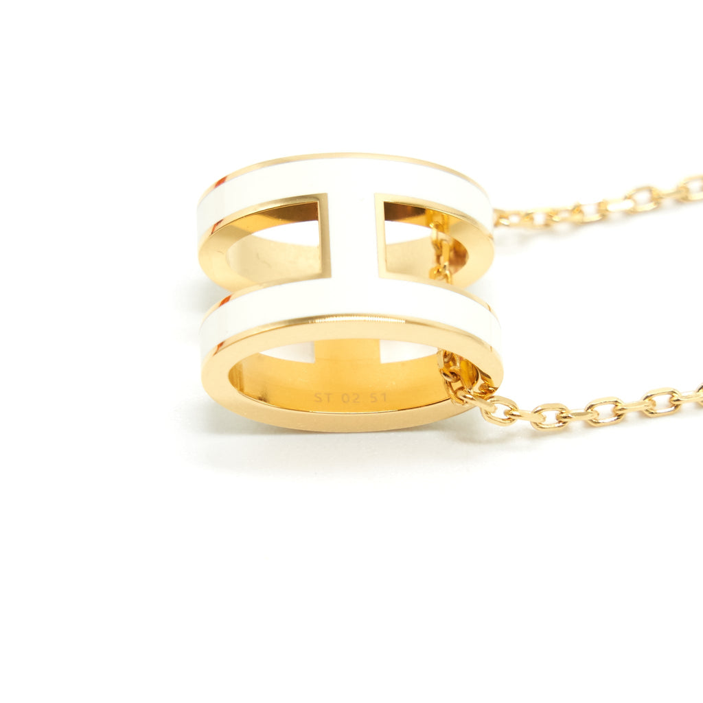 HERMES POP H PENDANT MARRON GLACE GHW