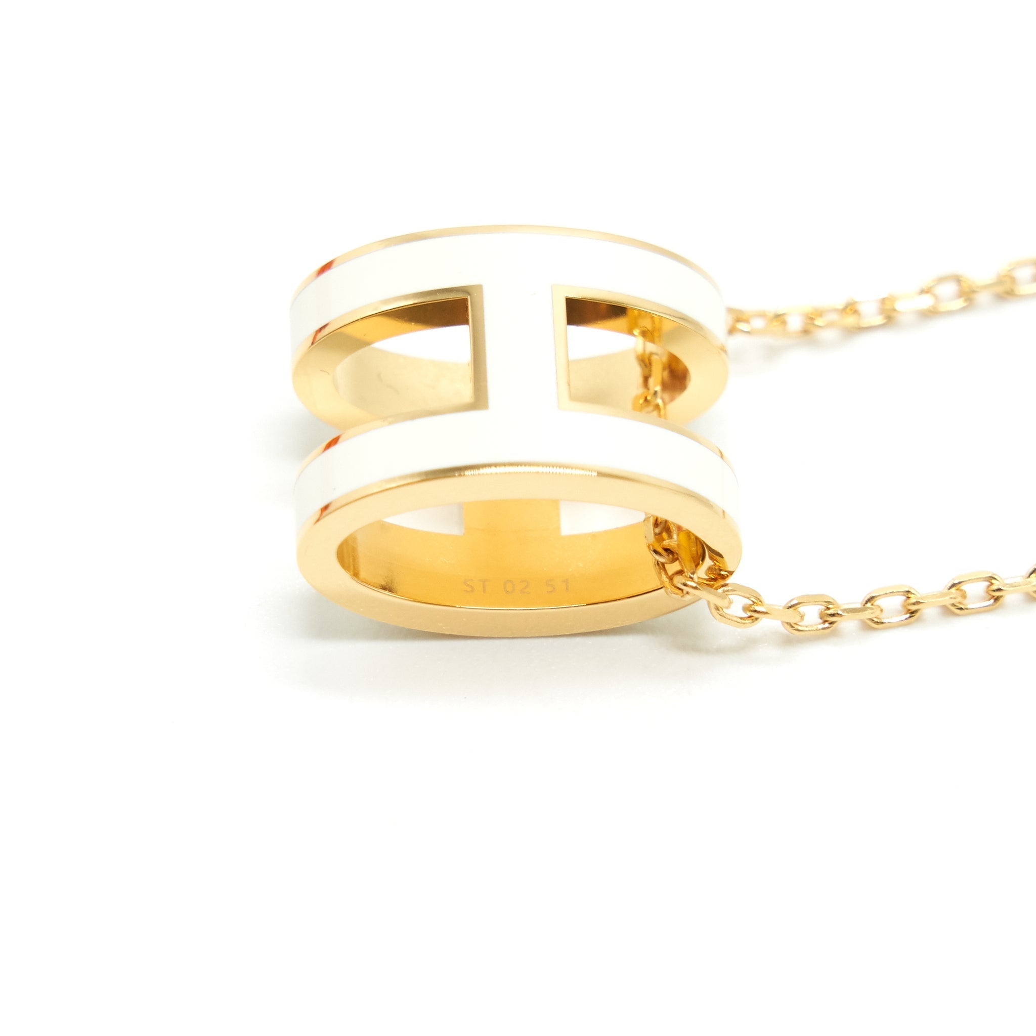 HERMES POP H PENDANT MARRON GLACE GHW