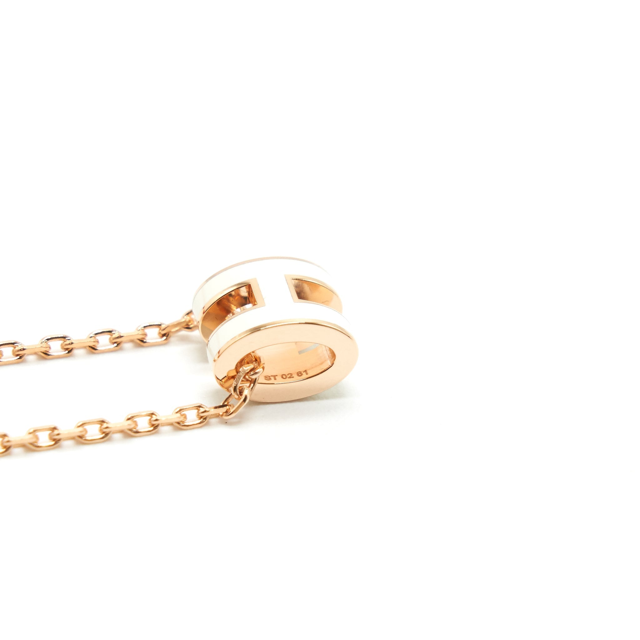 HERMES MINI POP H PENDANT BLANC RGHW