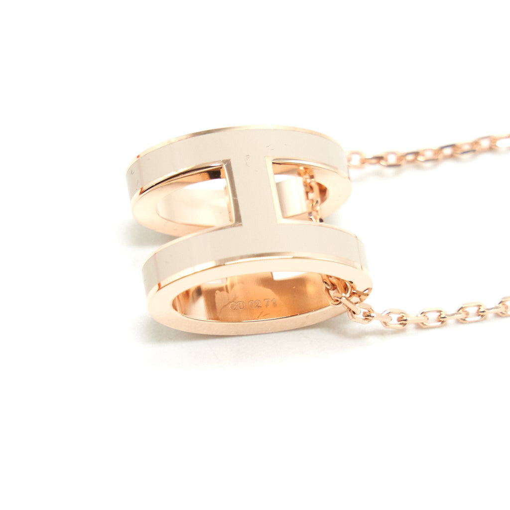 HERMES POP H NECKLACE MARRON GLACE RGHW