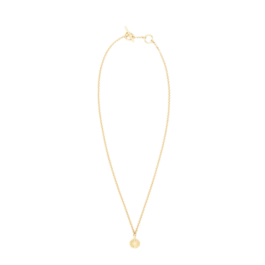 HERMES GAMBADE PENDANT ROSE GOLD WITH DIMOND