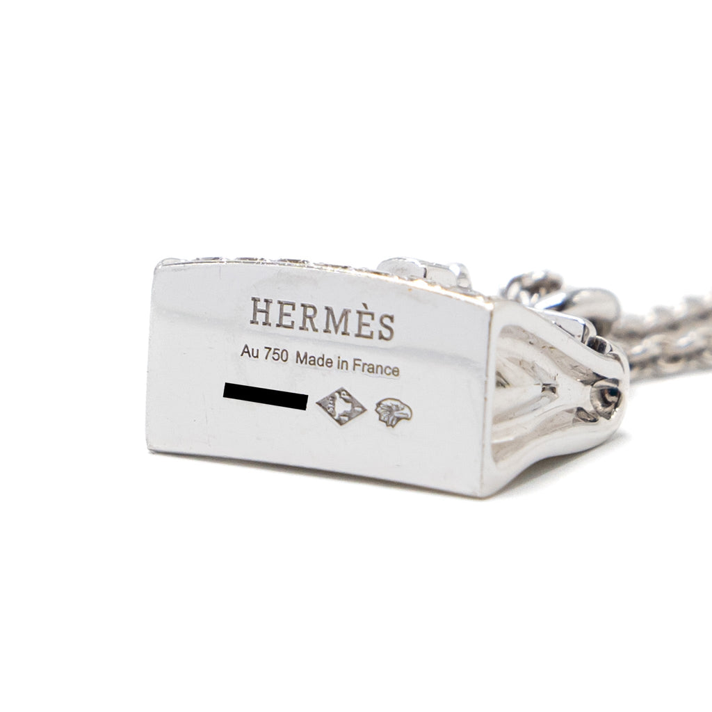 HERMES KELLY AMULETTE PENDANT WHITE GOLD, DIAMONDS