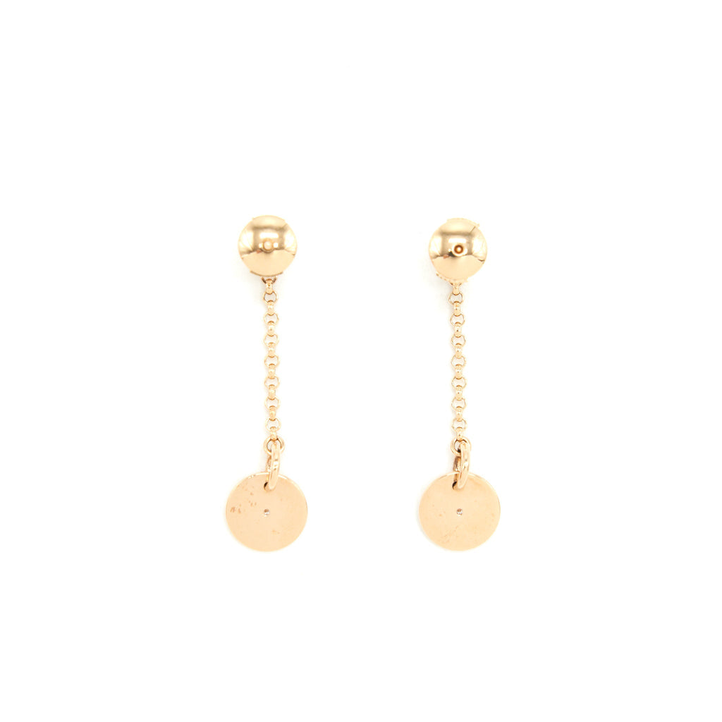HERMES GAMBADE CLOU DE SELLE EARRINGS ROSE GOLD WITH DIAMONDS