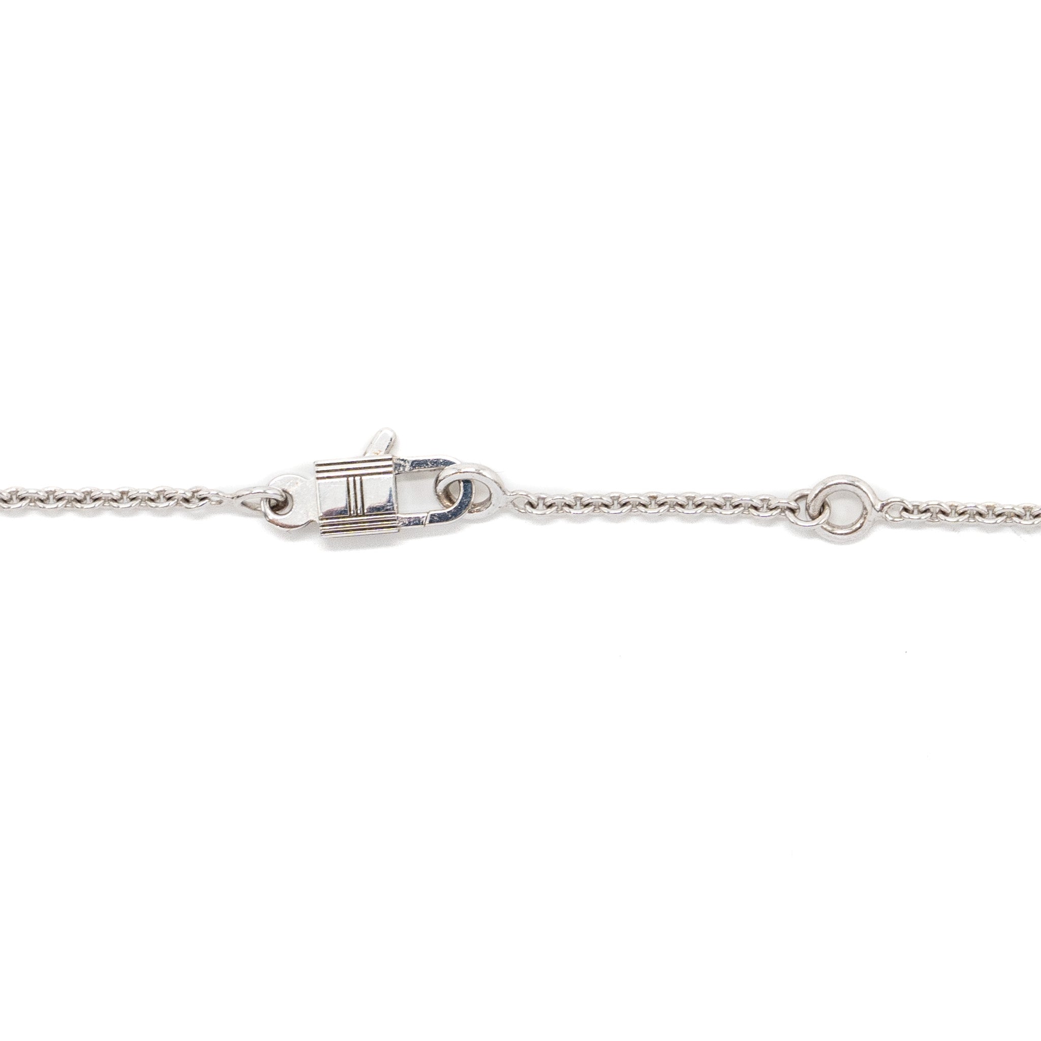 HERMES KELLY AMULETTE PENDANT WHITE GOLD, DIAMONDS
