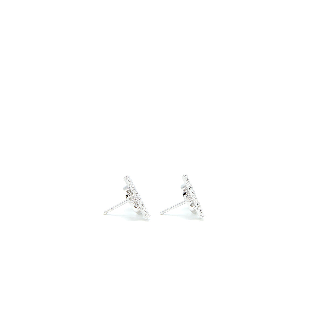 HERMES FINESSE EARRINGS WHITE GOLD WITH DIAMONDS