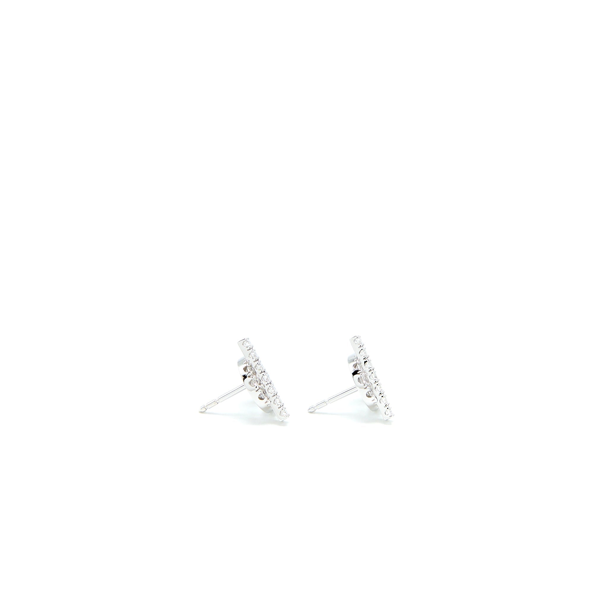 HERMES FINESSE EARRINGS WHITE GOLD WITH DIAMONDS