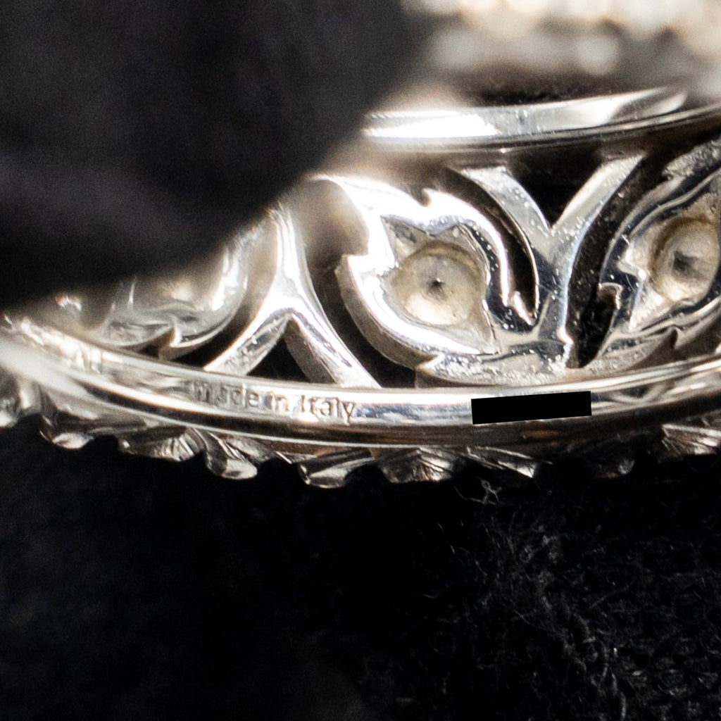 BUCCELLATI RAMAGE ETERNELLE RING WHITE GOLD WITH DIAMONDS