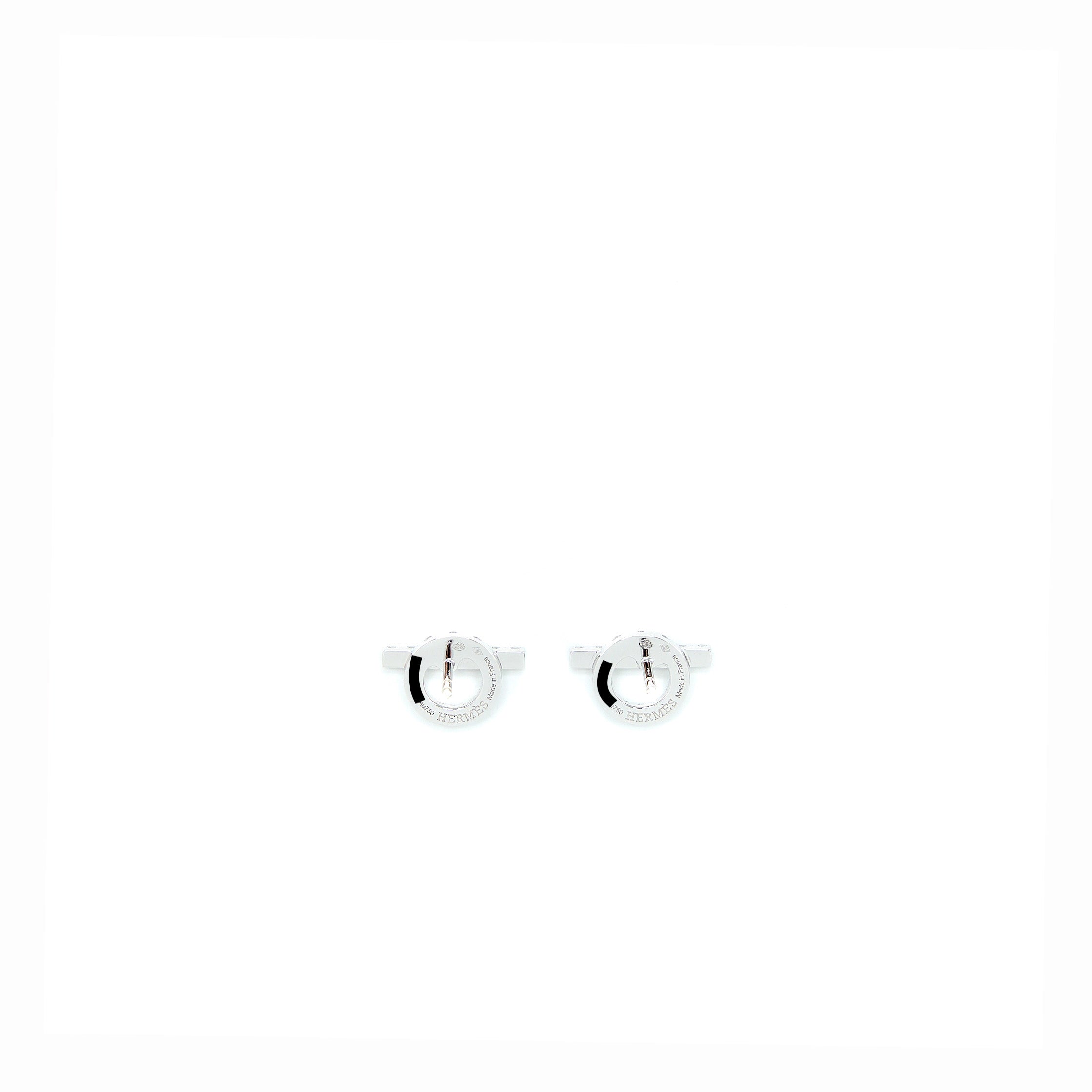 HERMES FINESSE EARRINGS WHITE GOLD WITH DIAMONDS