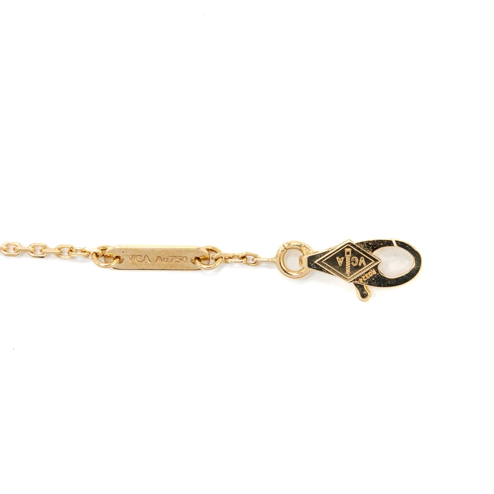 VAN CLEEF AND ARPELS SWEET ALHAMBRA BRACELET 18K YELLOW GOLD / MOTHER OF PEARL
