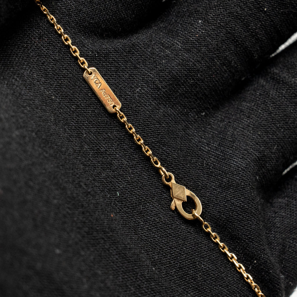 VAN CLEEF & ARPELS FRIVOLE PENDANT YELLOW GOLD DIAMONDS