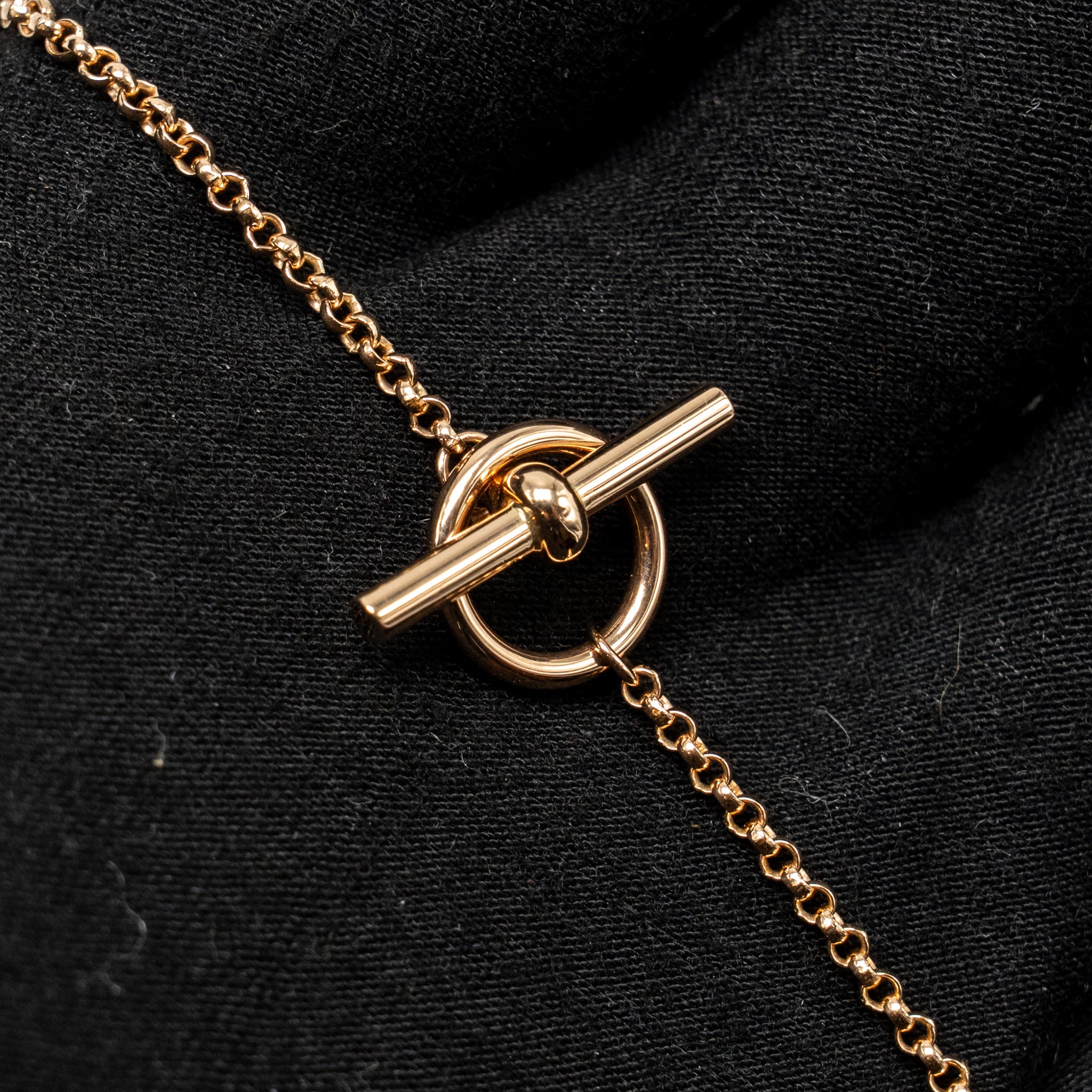 HERMES CLOU D’H PENDANT ROSE GOLD WITH DIAMONDS