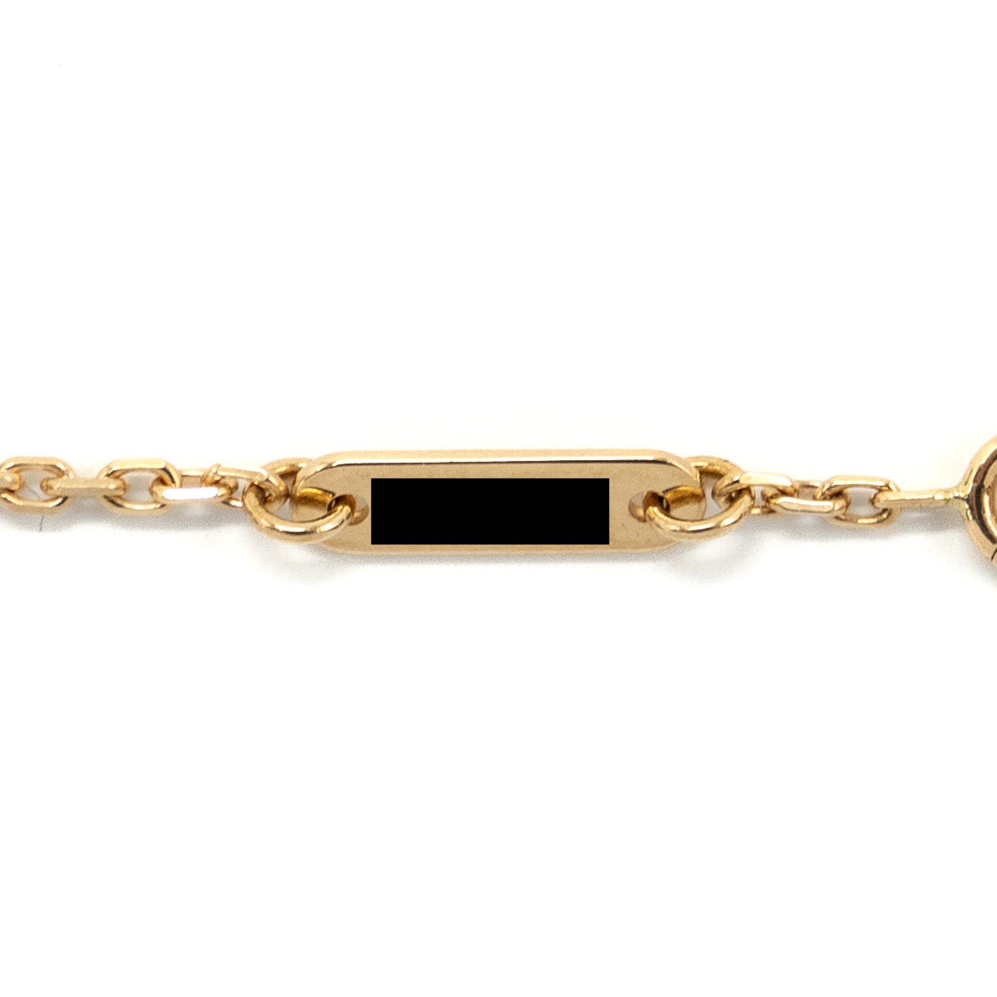 VAN CLEEF AND ARPELS SWEET ALHAMBRA BRACELET 18K YELLOW GOLD / MOTHER OF PEARL