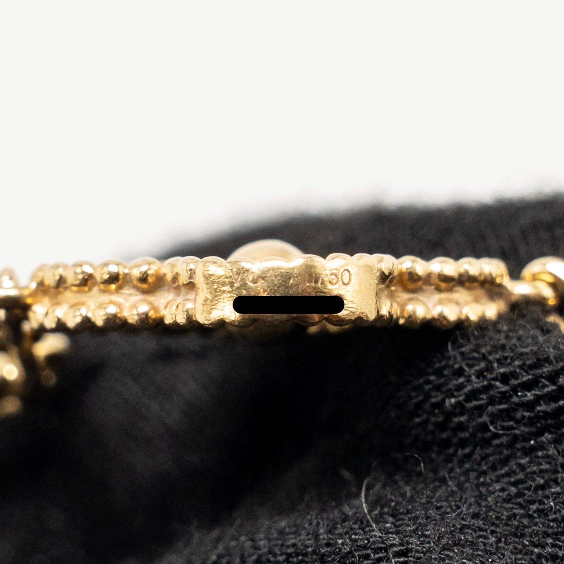 VAN CLEEF & ARPELS VINTAGE ALHAMBRA BRACELET 5 MOTIFS YELLOW GOLD