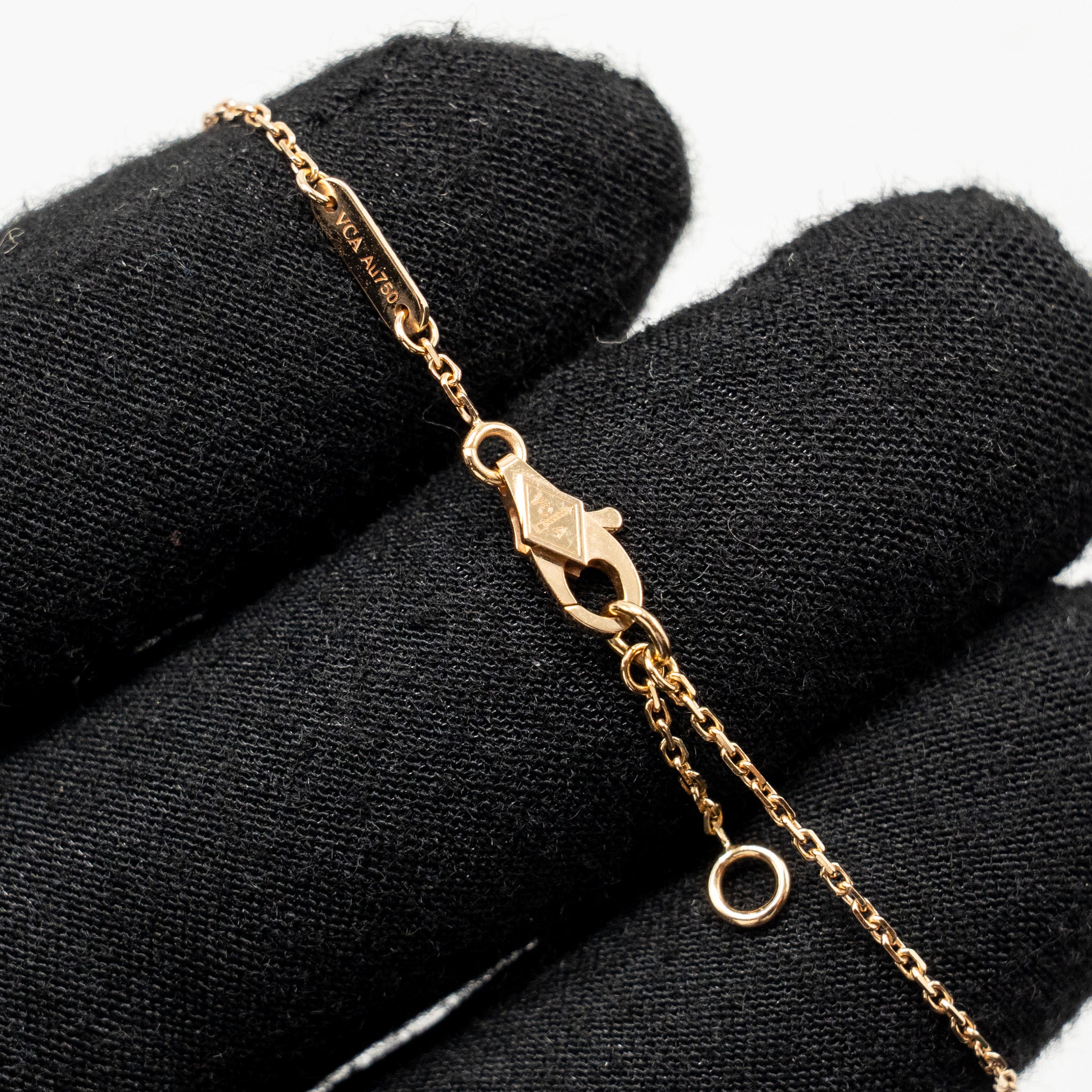 VAN CLEEF & ARPELS FRIVOLE BRACELET ROSE GOLD WITH RUBY STONE