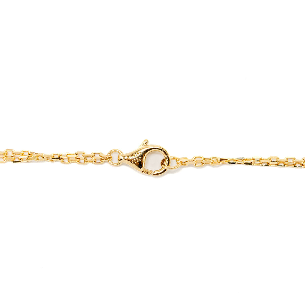 CARTIER LOVE NECKLACE YELLOW GOLD, 2 DIAMONDS