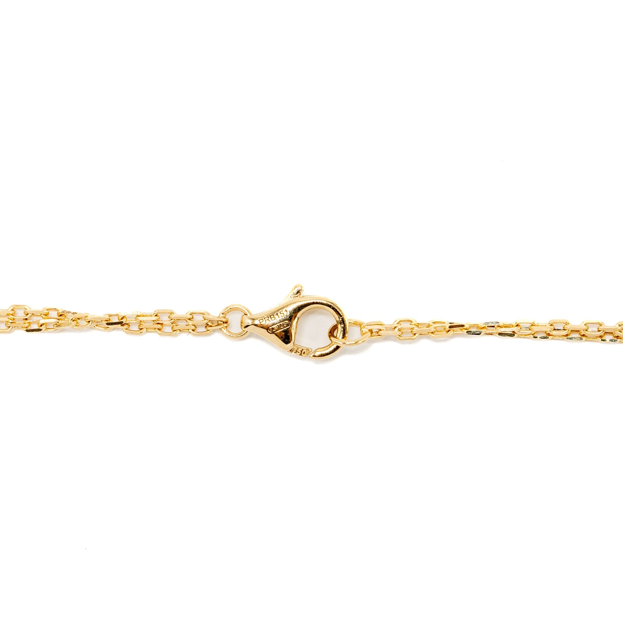 CARTIER LOVE NECKLACE YELLOW GOLD, 2 DIAMONDS
