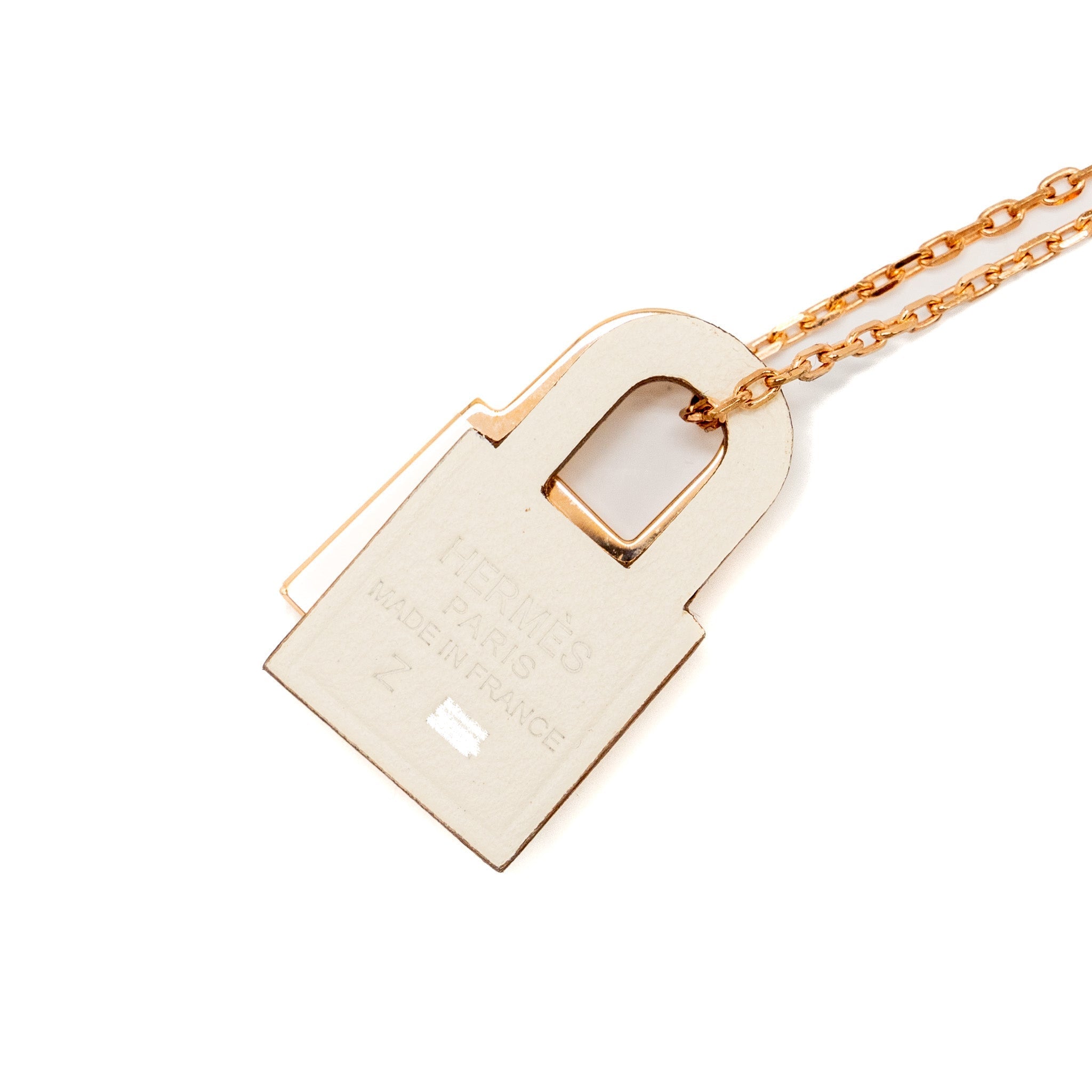 HERMES O’KELLY PENDANT SWIFT WHITE RGHW STAMP Z