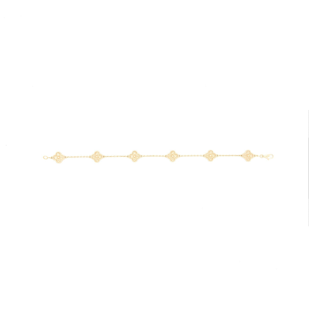 VAN CLEEF & ARPELS SWEET ALHAMBRA 6 MOTIFS BRACELET, ROSE GOLD