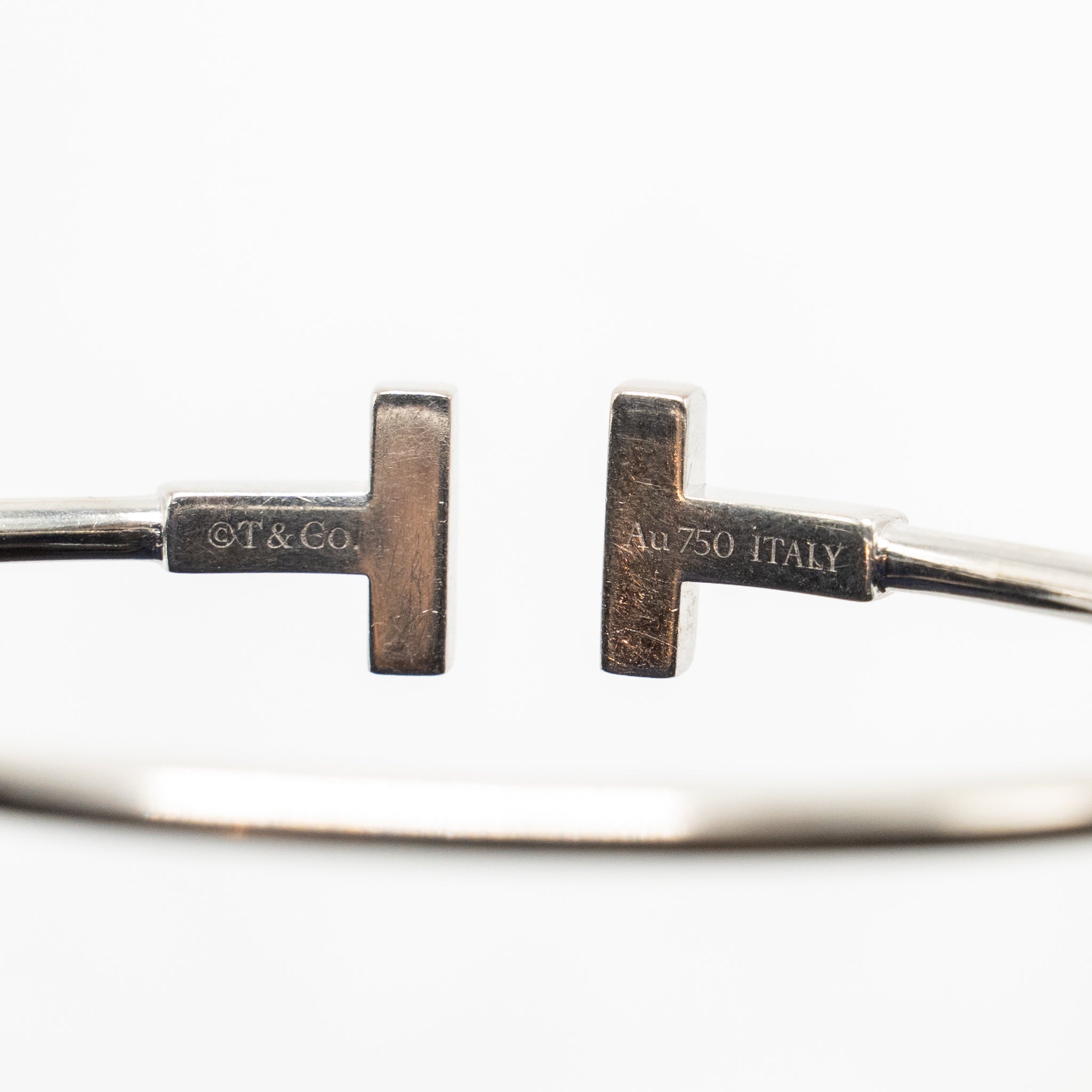 TIFFANY TIFFANY T TURQUOISE WIRE BRACELET WHITE GOLD